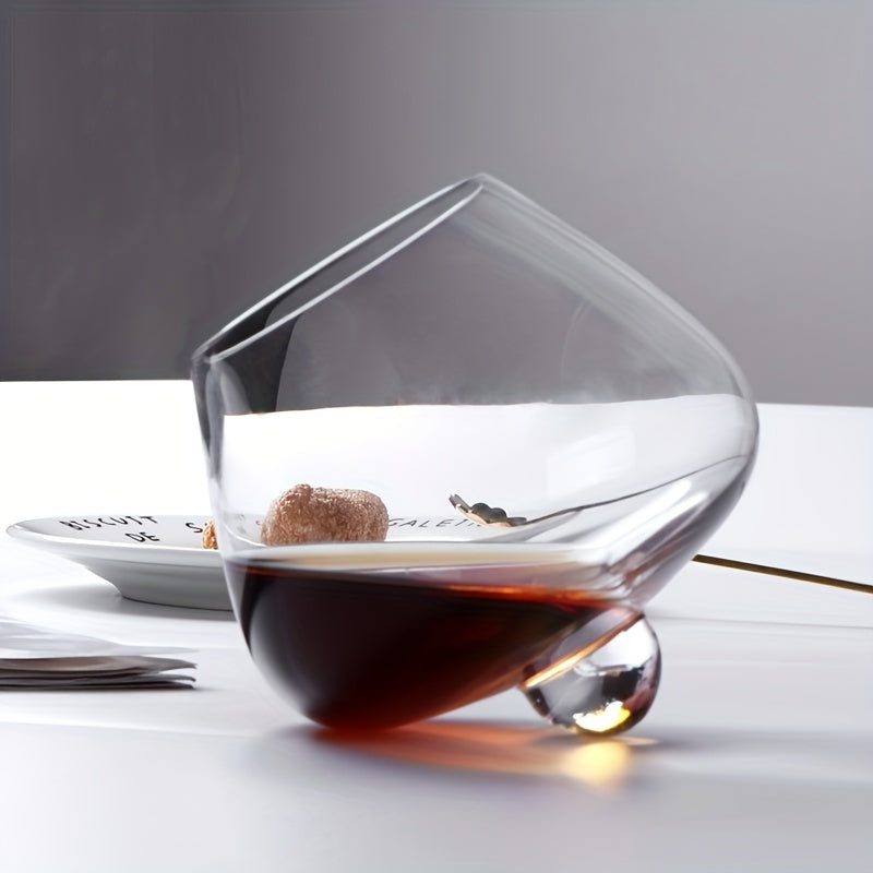 Verre à whisky , vin  sans pied anti-renversement  en cristal