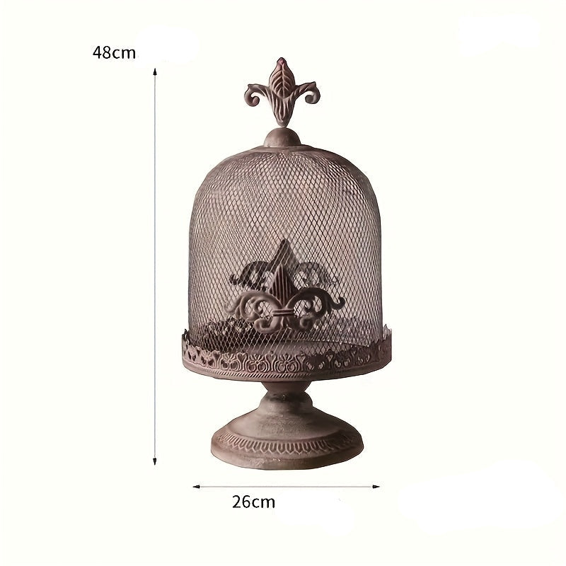 Porte-bougie 3D en forme de cage à oiseaux / Bougeoir romantique français , Décoration pour salon, maison ou balcon