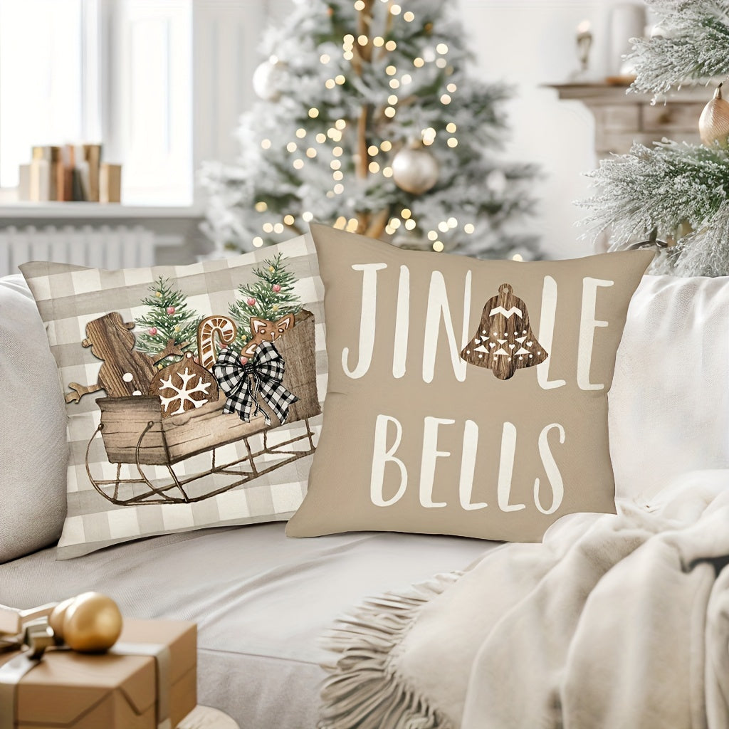 4 housses de coussin de Noël