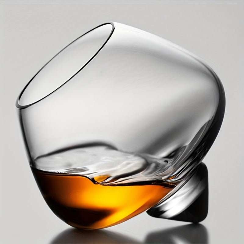 Verre à whisky , vin  sans pied anti-renversement  en cristal